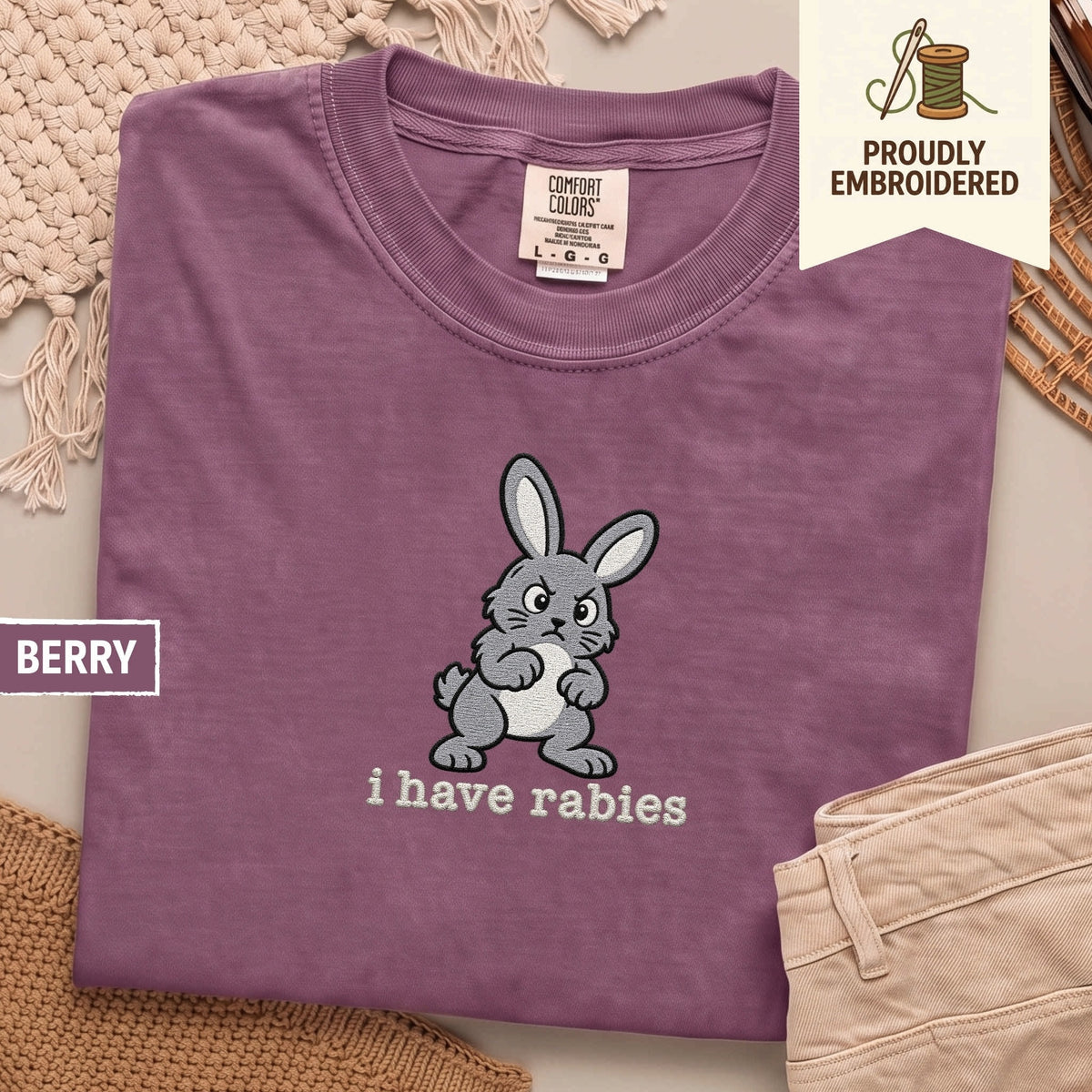 124 - i have rabies t-shirt