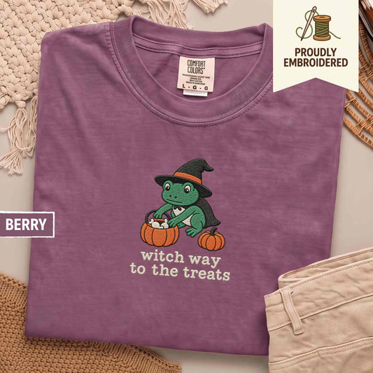 53 - witch way to the treats t-shirt