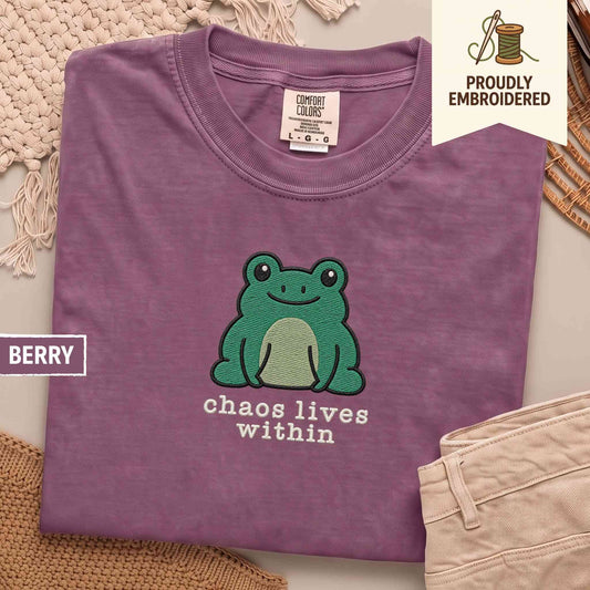 65 - chaos lives within t-shirt