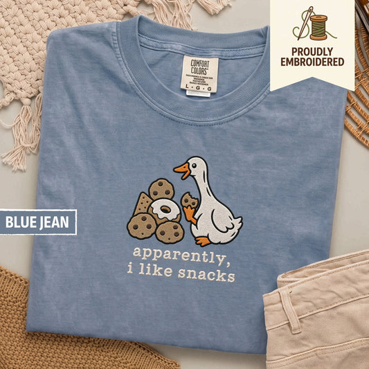 99 - apparently, i like snacks t-shirt