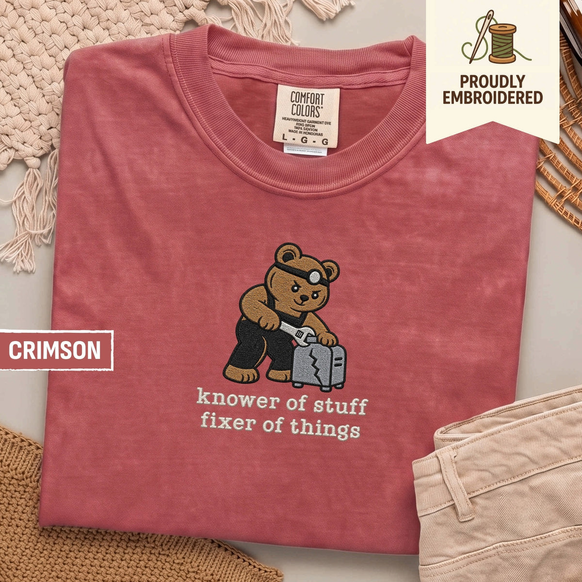 125 - knower of stuff fixer of things t-shirt