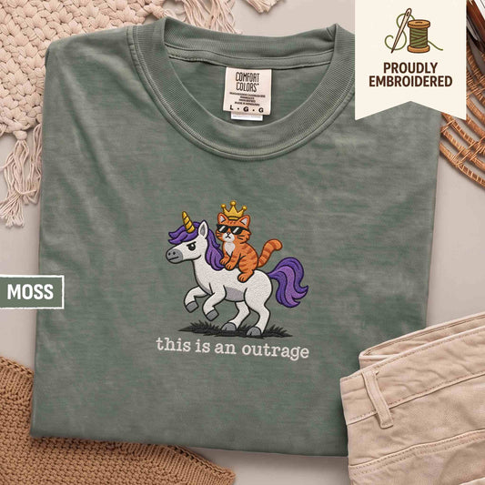 this is an outrage t-shirt