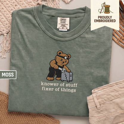 125 - knower of stuff fixer of things t-shirt