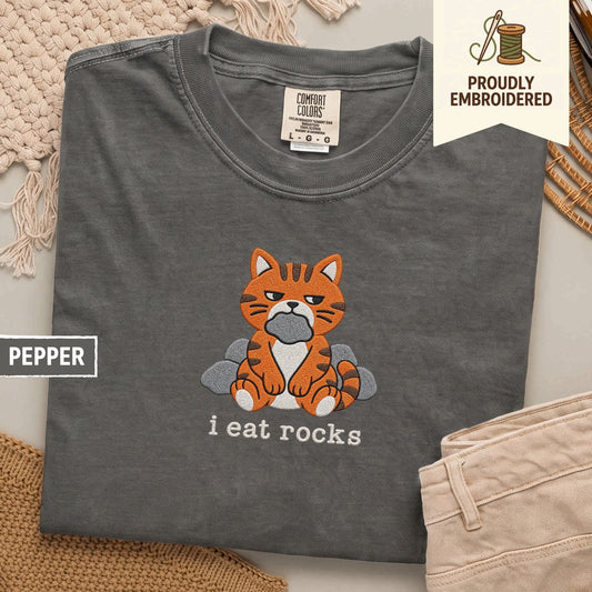 85 - i eat rocks t-shirt