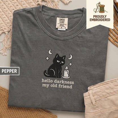 111 - hello darkness my old friend t-shirt