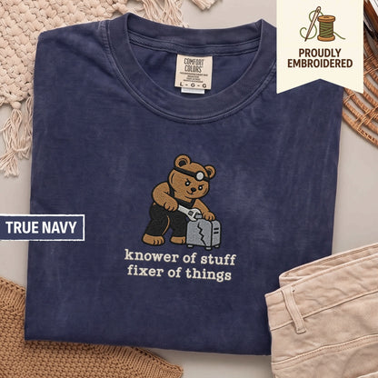 125 - knower of stuff fixer of things t-shirt