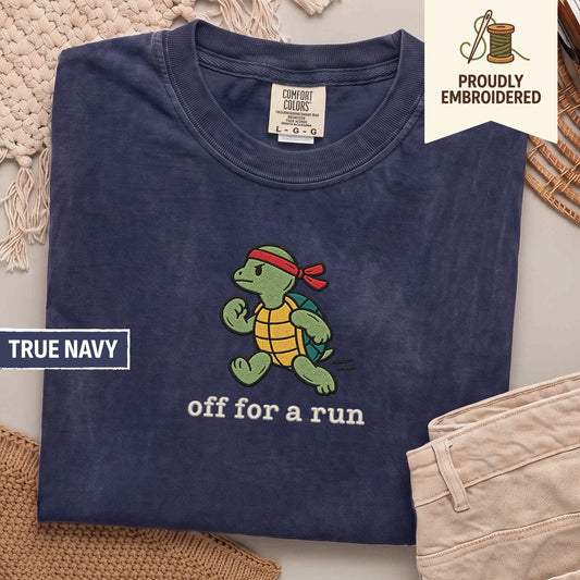 26 - off for a run t-shirt