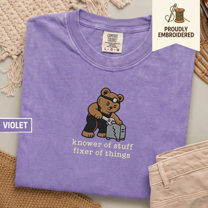 125 - knower of stuff fixer of things t-shirt