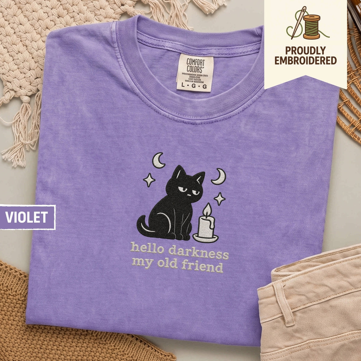 111 - hello darkness my old friend t-shirt