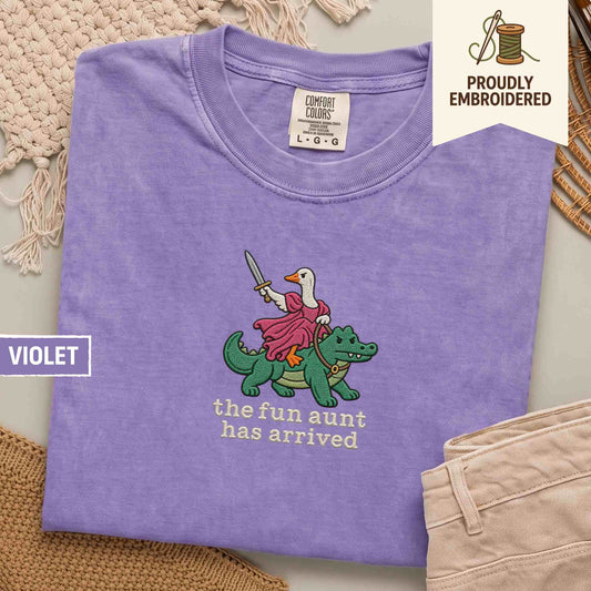 28 - the fun aunt has arrived t-shirt