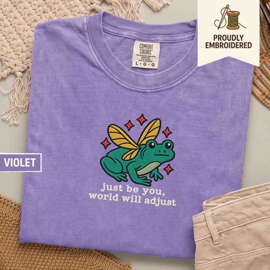 17 - just be you, world will adjust t-shirt