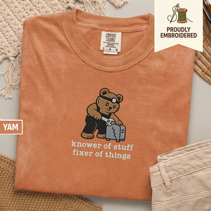 125 - knower of stuff fixer of things t-shirt