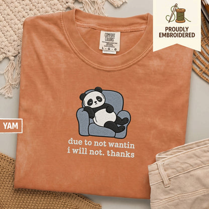 115 - due to not wantin i will not. thanks t-shirt
