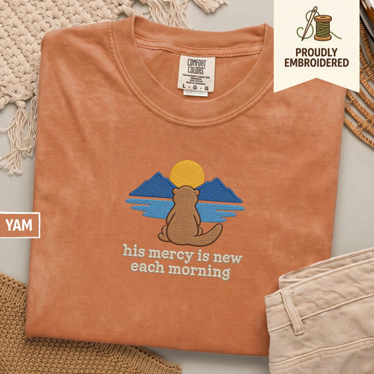 95 - his mercy is new each morning t-shirt