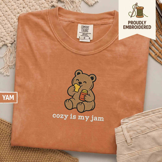 61 - cozy is my jam t-shirt