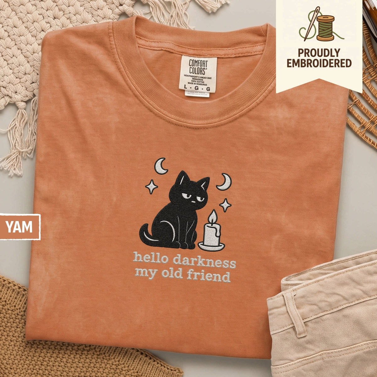 111 - hello darkness my old friend t-shirt