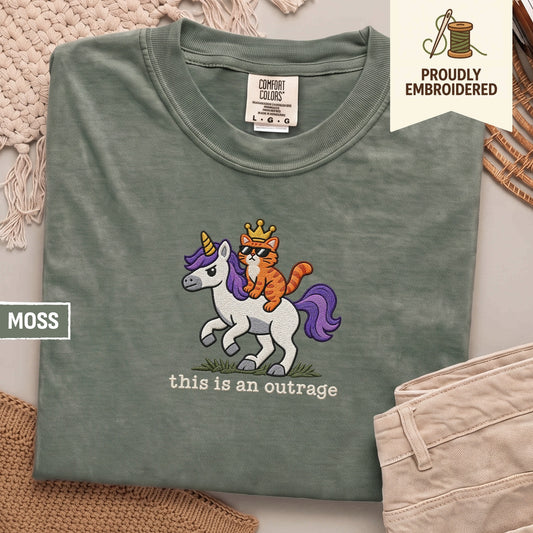 this is an outrage t-shirt